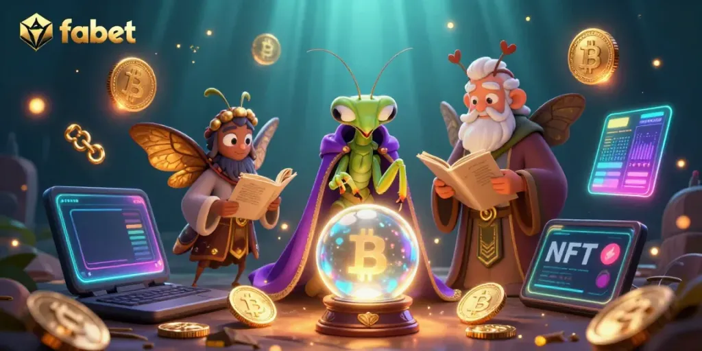 Engage in the thrilling world of fabet with mystical fortune tellers and crypto elements.
