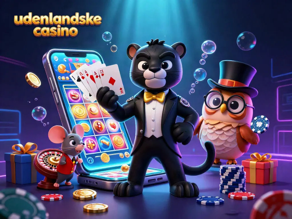 Experience thrilling action at udenlandske casino with vibrant 3D characters and dynamic gaming elements.