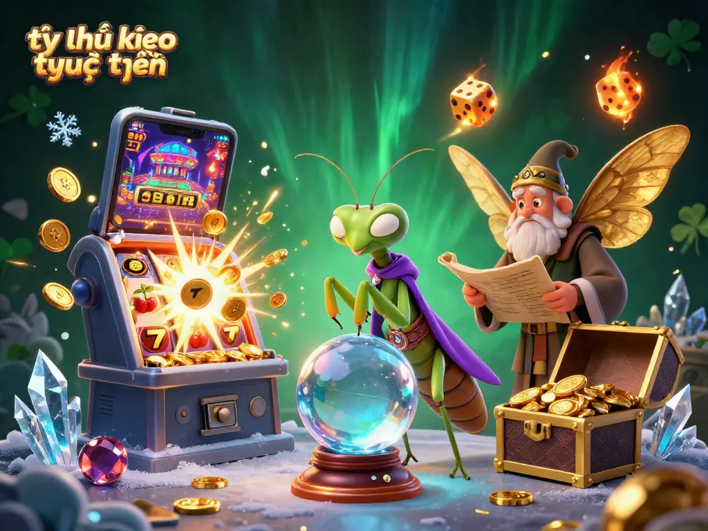 Engage with tỷ lệ kèo trực tuyến through magical elements as characters explore betting luck.