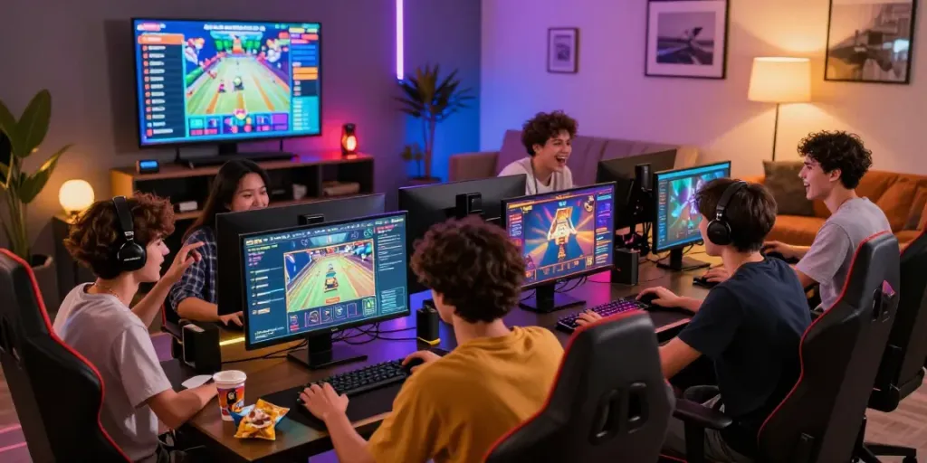 Engaged players logging into rokok88 slot for an exciting gaming session.