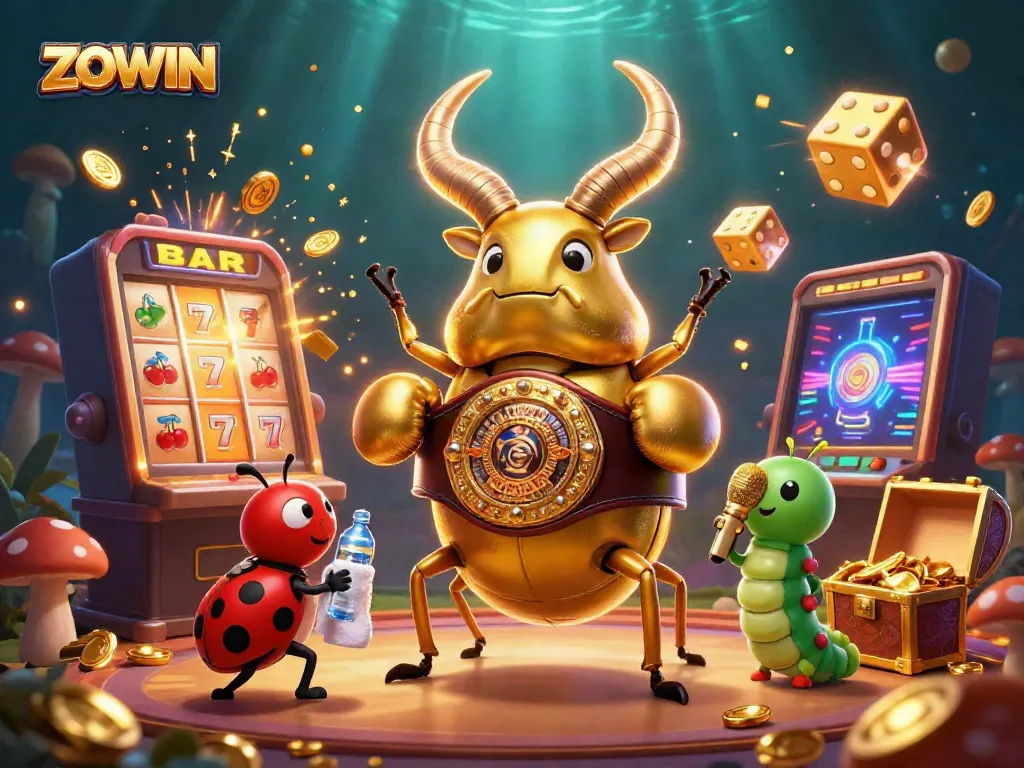 Experience thrilling gaming excitement at ZOWIN with dynamic 3D characters showcasing jackpot wins.