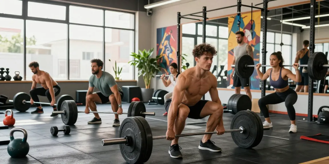 Engaged athletes training with Prime Pharma Steroiden in a modern gym setting.