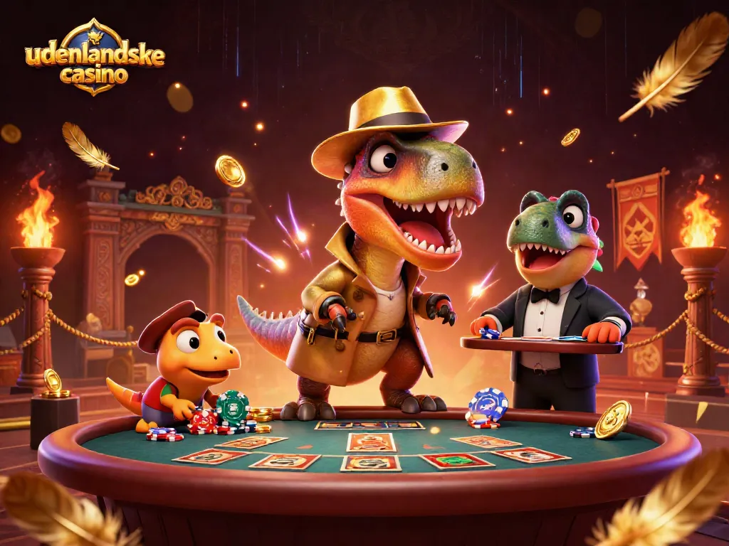 Engage in thrilling action at udenlandske casino with a velociraptor card counter, adding excitement to the gaming scene.