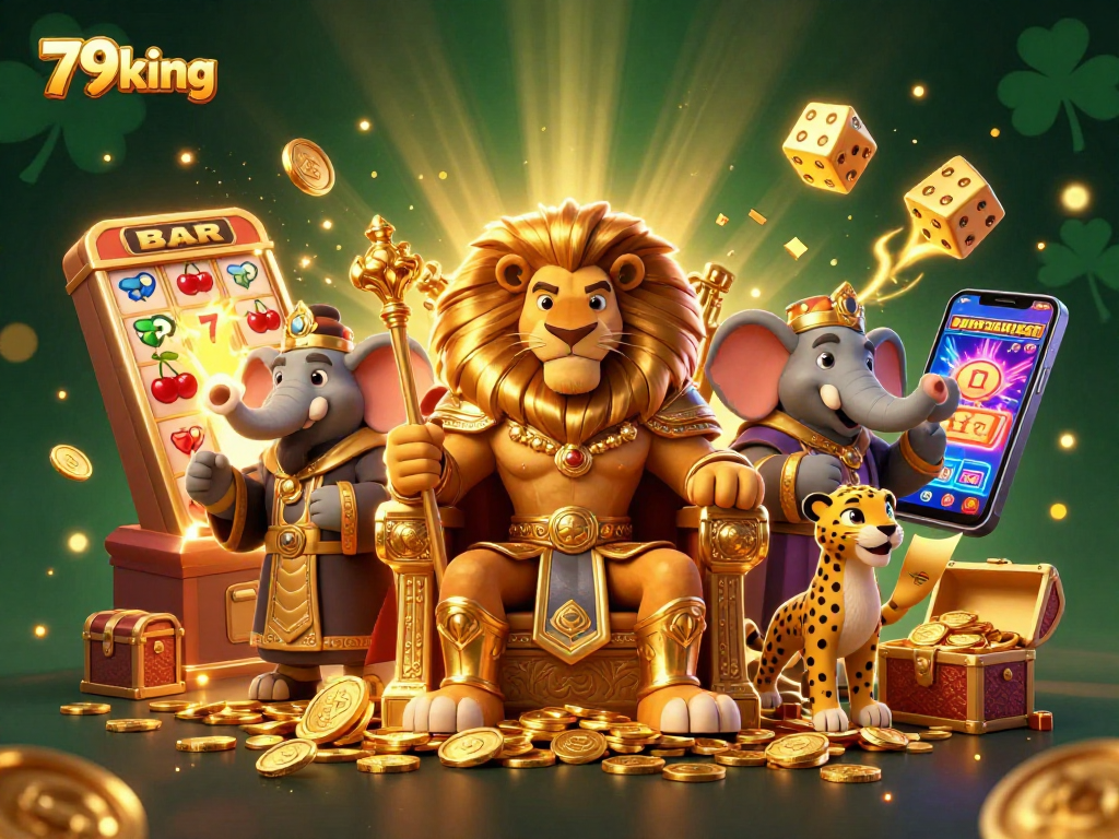 Experience thrilling slots action with 79king’s dynamic 3D casino scene.