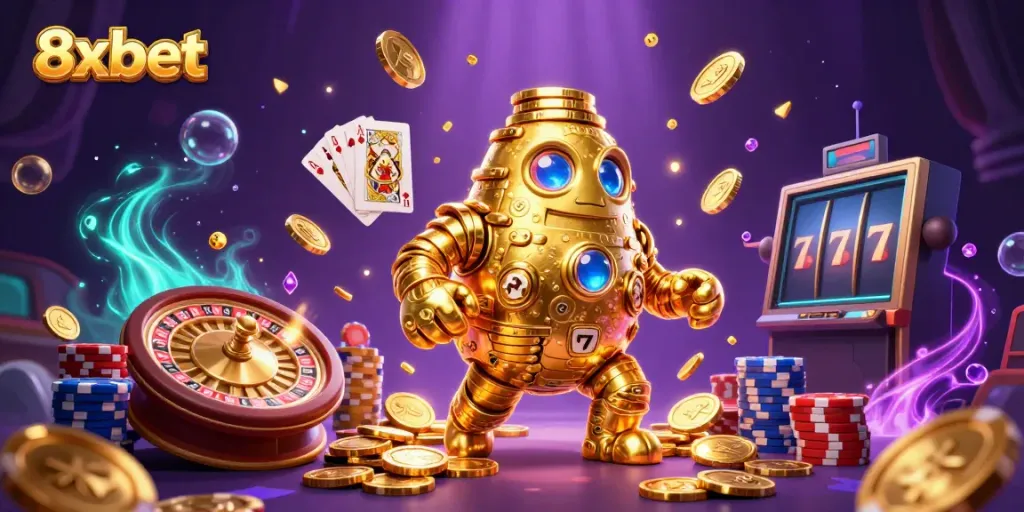 Experience thrilling fun with 8xbet featuring golden golems, games, and sparkling gems.