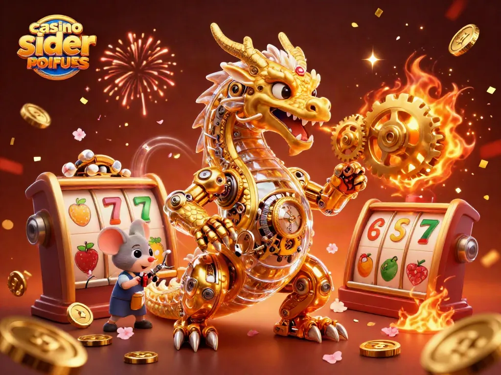 Spin the reels at casino sider uden ROFUS with a colorful 3D dragon theme.