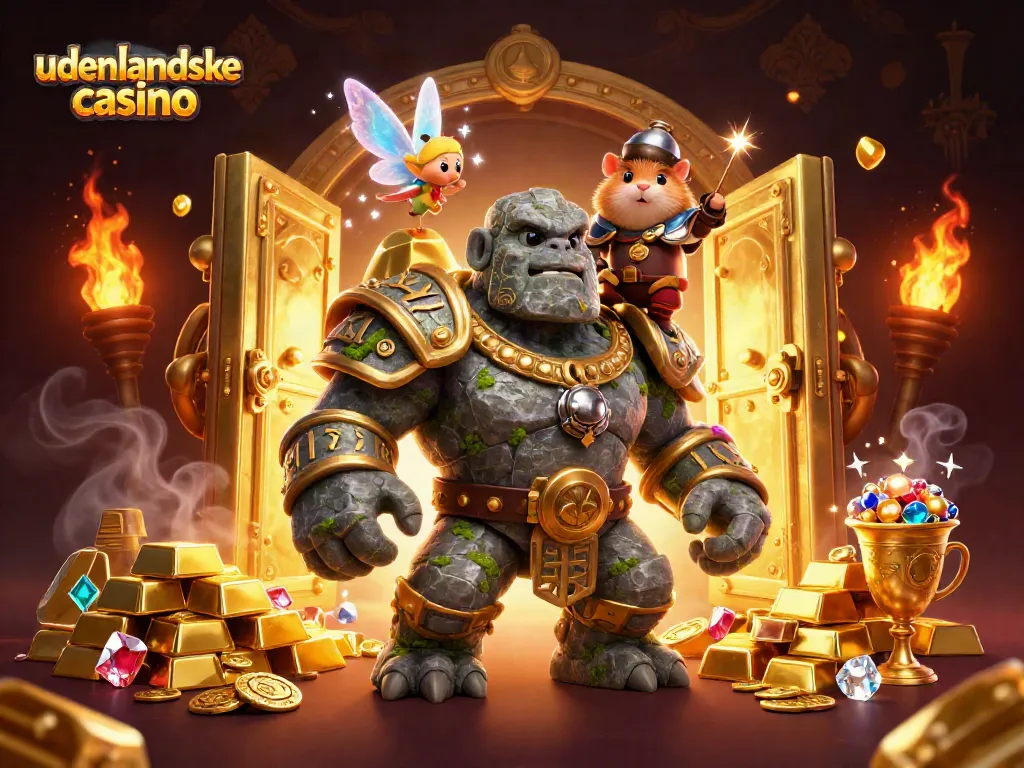 Experience thrilling adventures at udenlandske casino with magical golem guardians and sparkling treasures.