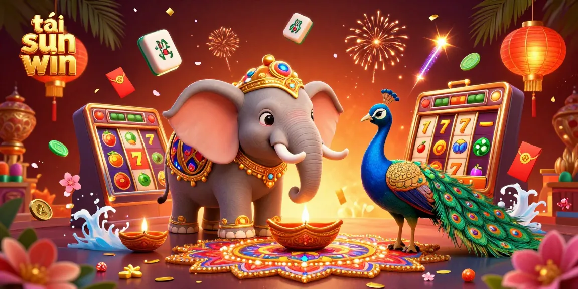 Play and win together with tải sun win in this vibrant casino-themed illustration, showcasing vibrant gaming elements.