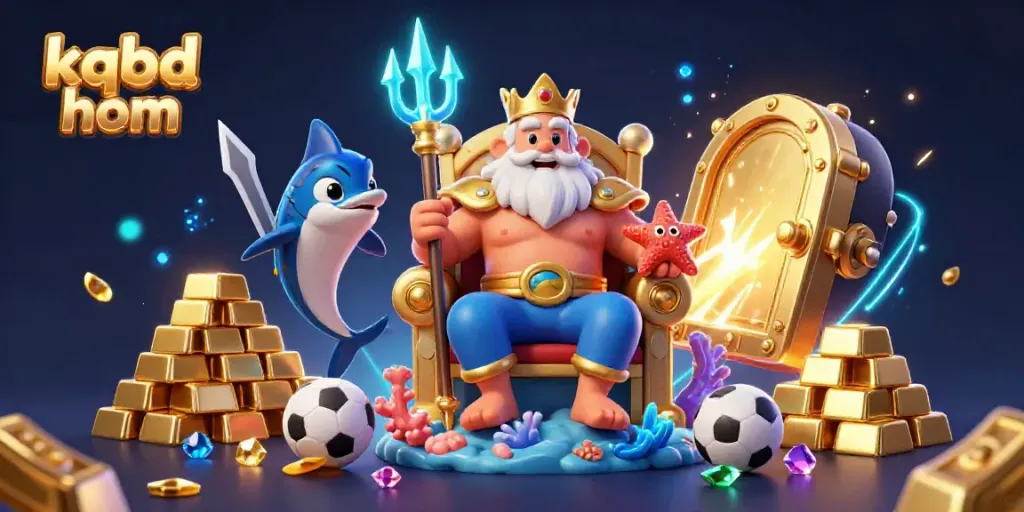 Experience the excitement of kqbd hom with Neptune and sports-themed treasure in a vibrant, dynamic scene.
