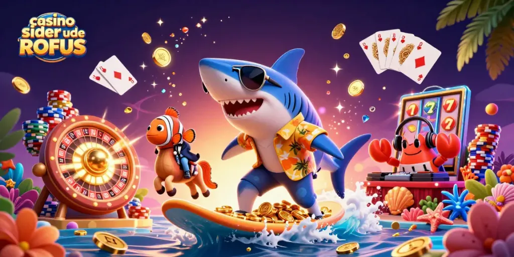 Experience the thrill of playing at casino sider uden ROFUS with a vibrant underwater scene full of excitement.