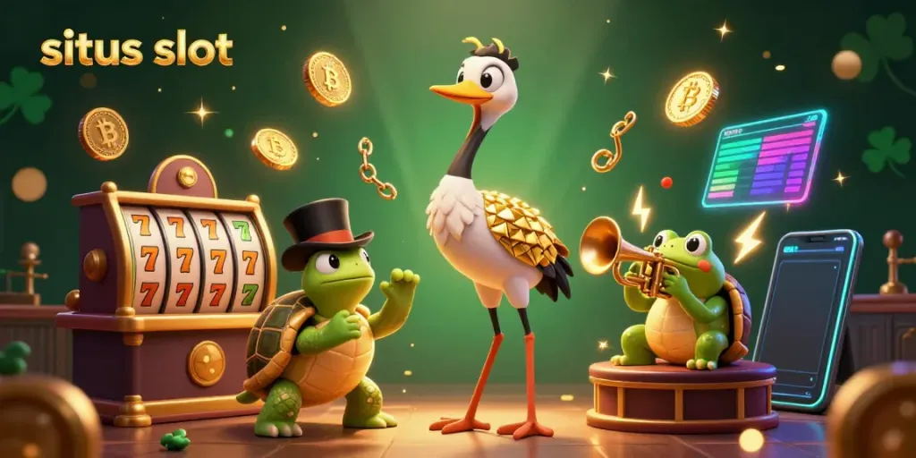 Experience thrilling situs slot entertainment with dynamic 3D characters and exciting casino elements.